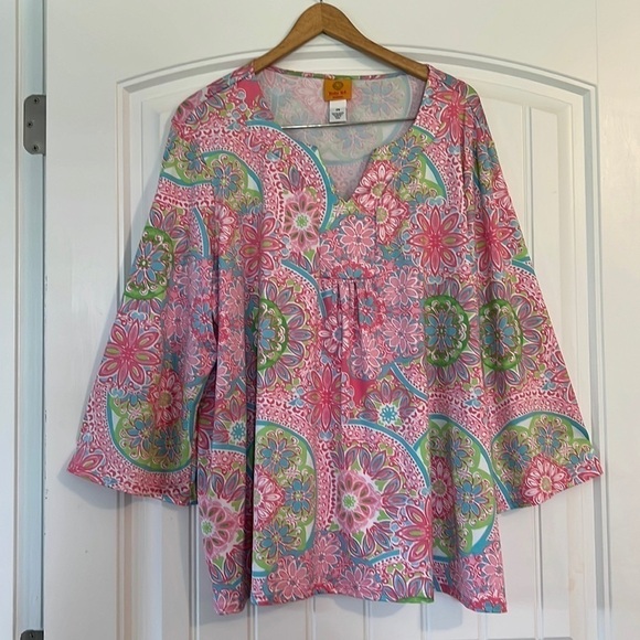 New Ruby Rd. Paisley Print Top Size 2X - Picture 2 of 8